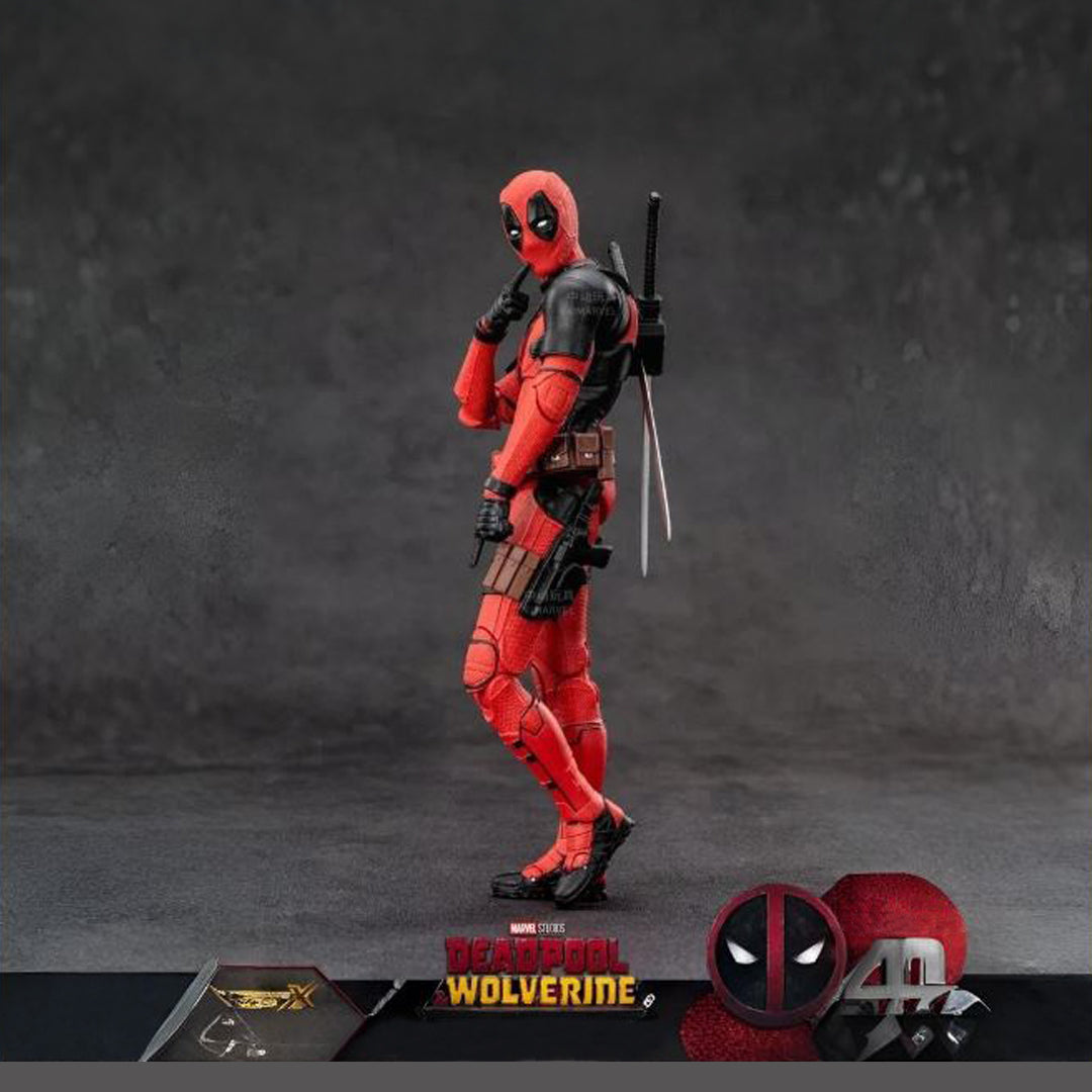 Deadpool: Dramatic Samurai Pose Before Chaos