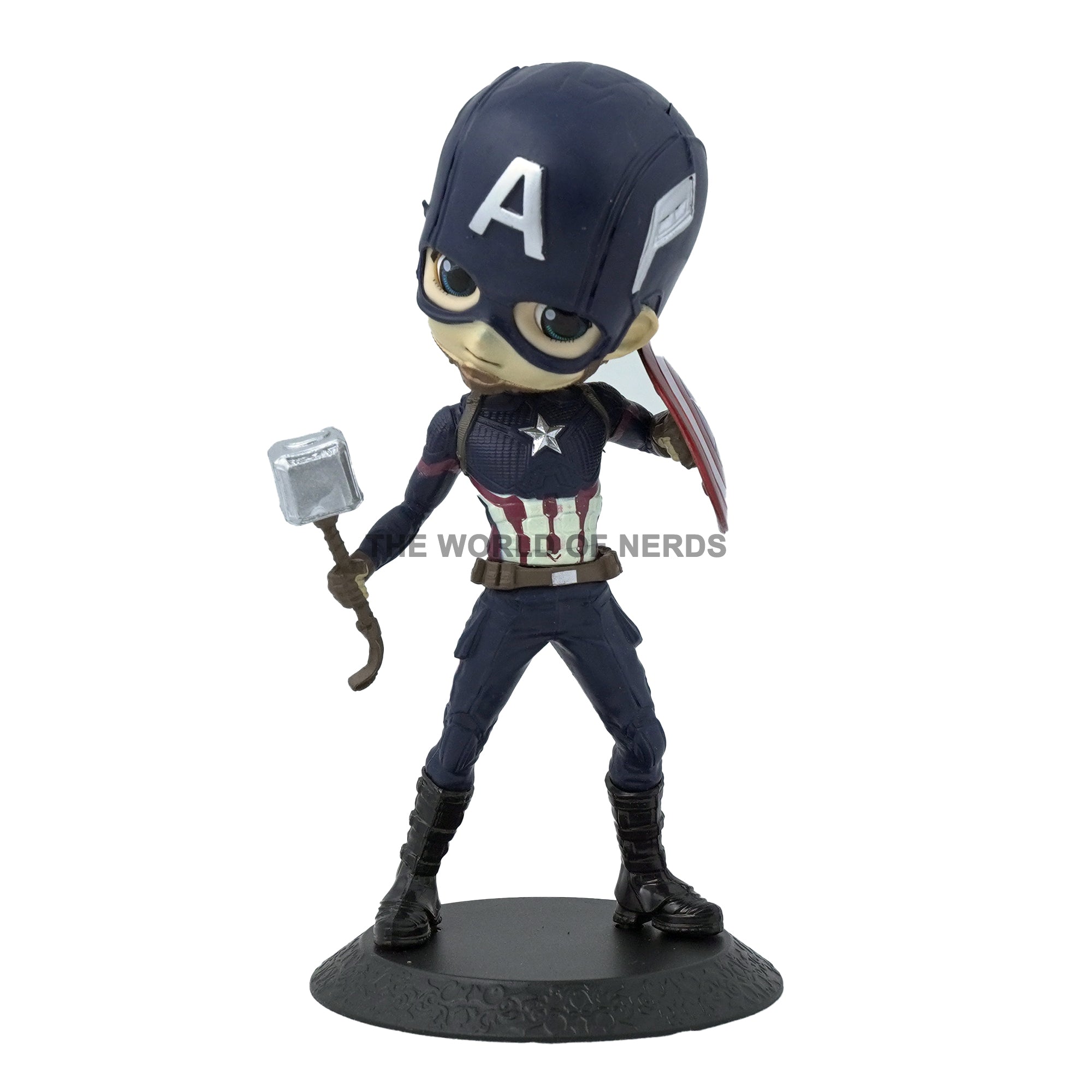 CAPTAIN AMERICA WITH MJOLNIR Q POSKET