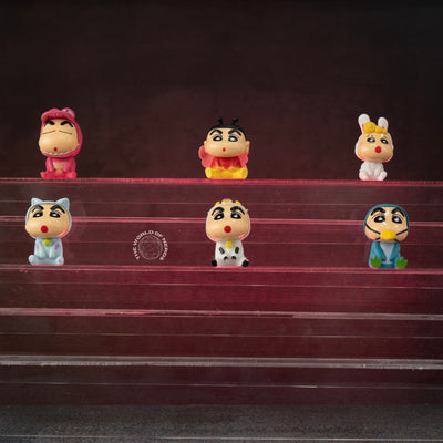SHIN CHAN MINI FIGURES SET - COLLECTIBLE MINI SET OF 6