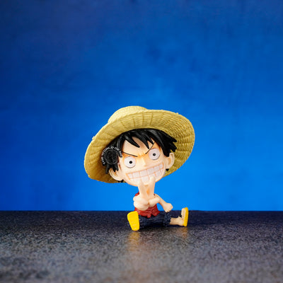 ONE PIECE LUFFY BIG HEAD ACTION FIGURE - Collectible One Piece Luffy Action Figure