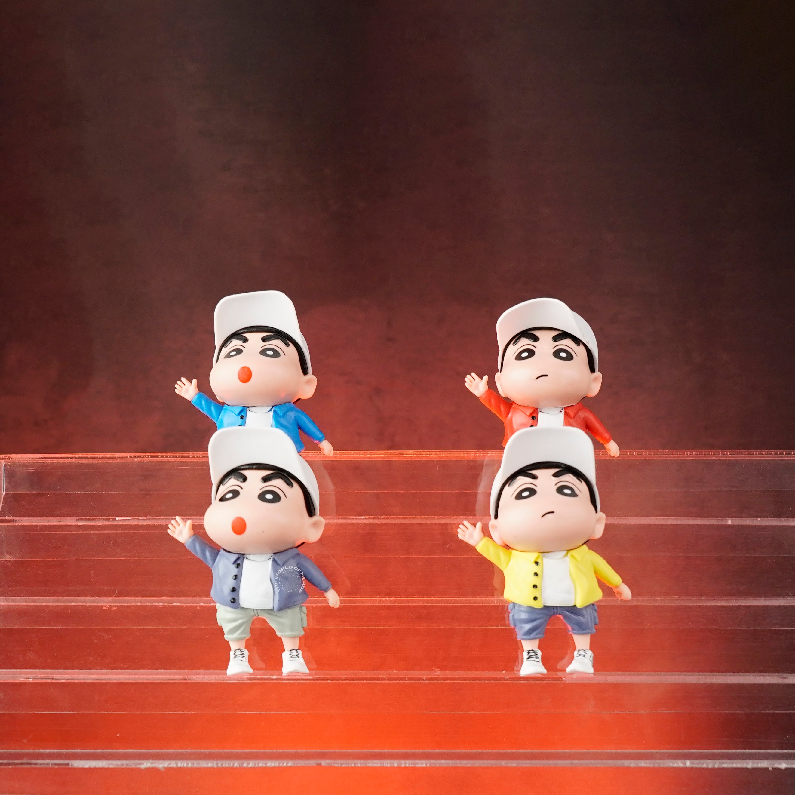 SHINCHAN WITH CAP SET OF 4 ACTION FIGURE