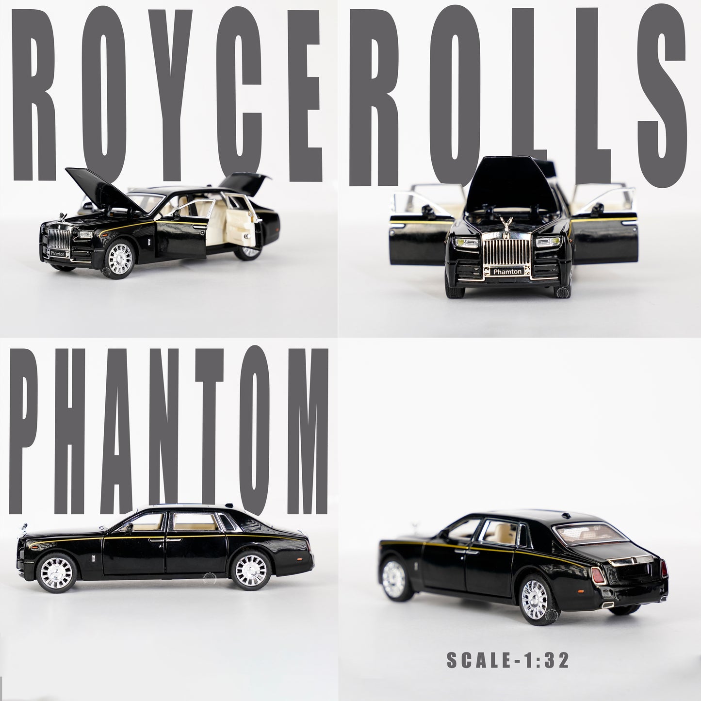 BLACK-ROLLS ROYCE PHANTOM SCALE - 1:32