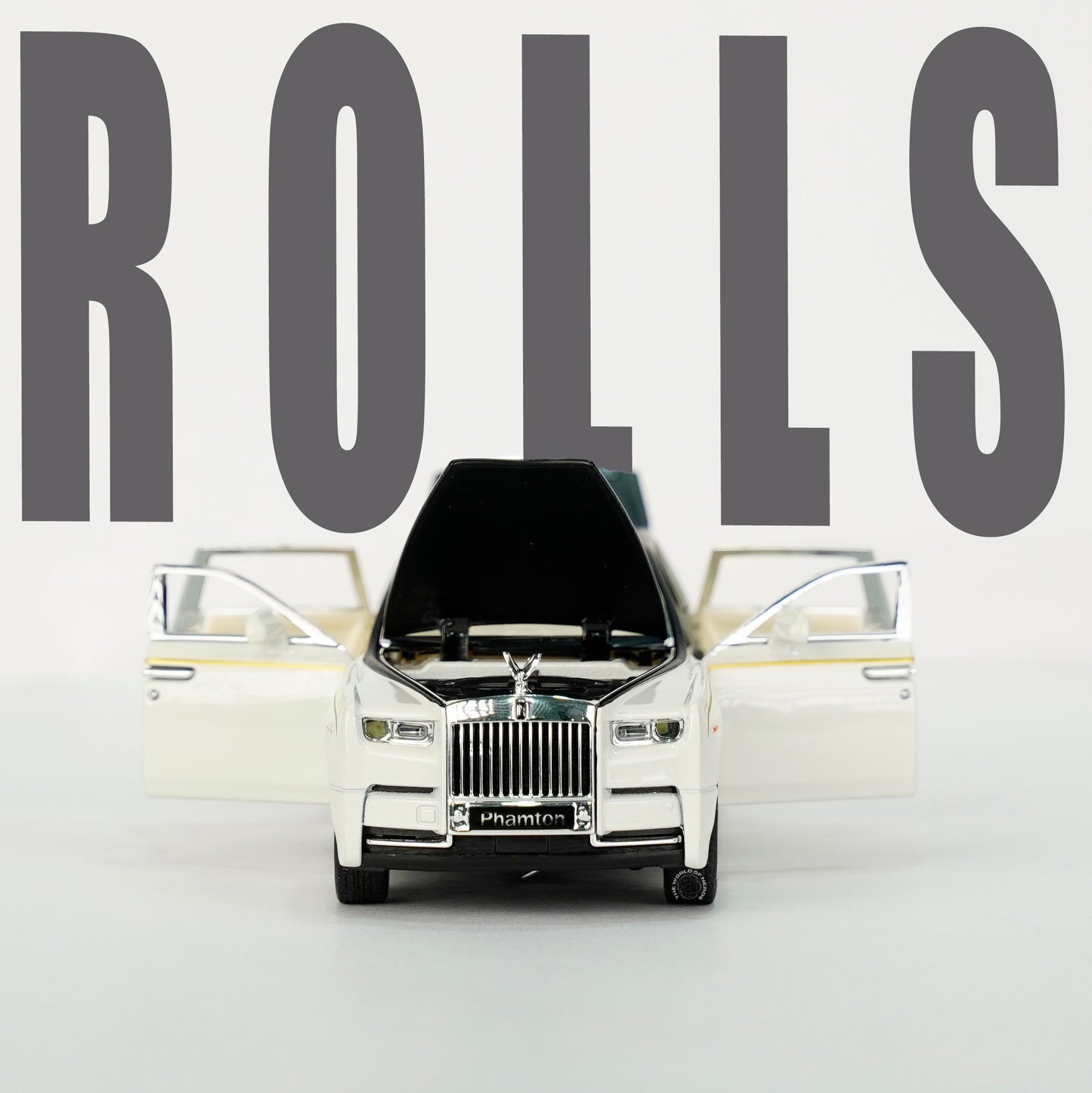 WHITE & BLACK-ROLLS ROYCE PHANTOM SCALE - 1:32