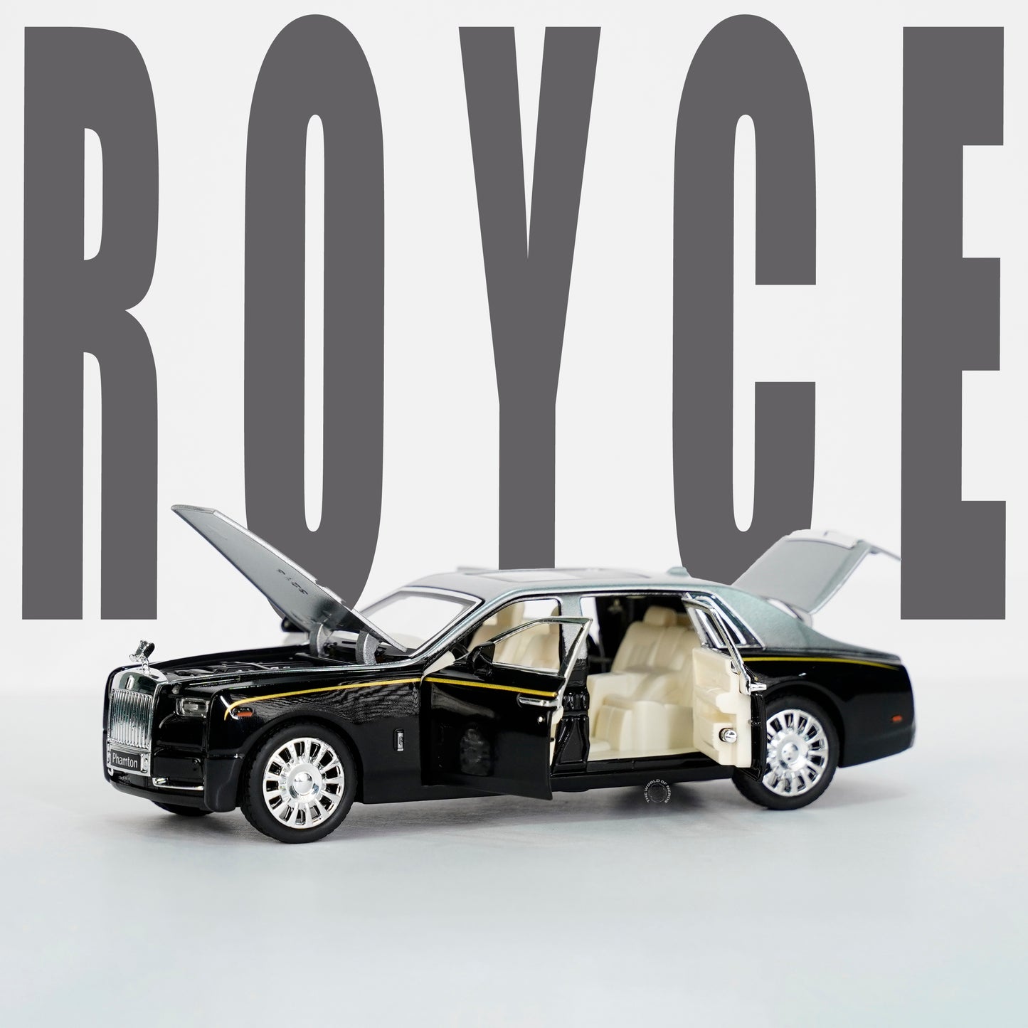 GREY & BLACK-ROLLS ROYCE PHANTOM SCALE - 1:32