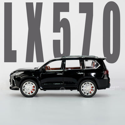 BLACK-LEXUS LX570 SCALE MODEL 1:24 - Premium Black Lexus LX570 Scale Model for Collectors - 2