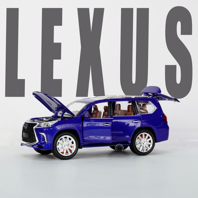 Blue Lexus LX570 Model Car Scale 1:24