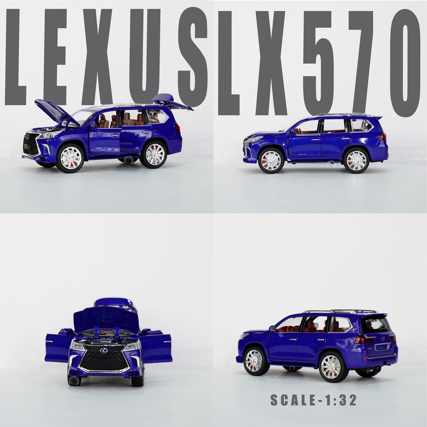 BLUE-LEXUS LX570 SCALE - 1:24
