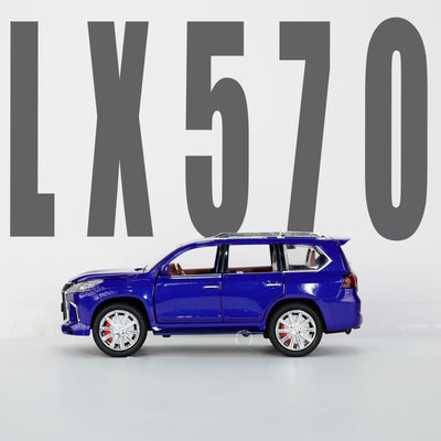 Blue Lexus LX570 Model Car Scale 1:24 - 2