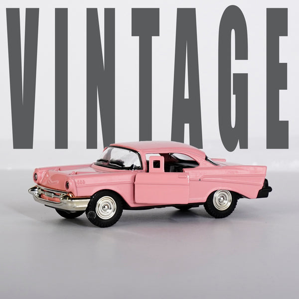 PINK CHEVROLET BEL AIR CAR SCALE MODEL - 1:32 Pink Chevrolet Bel Air Scale Model