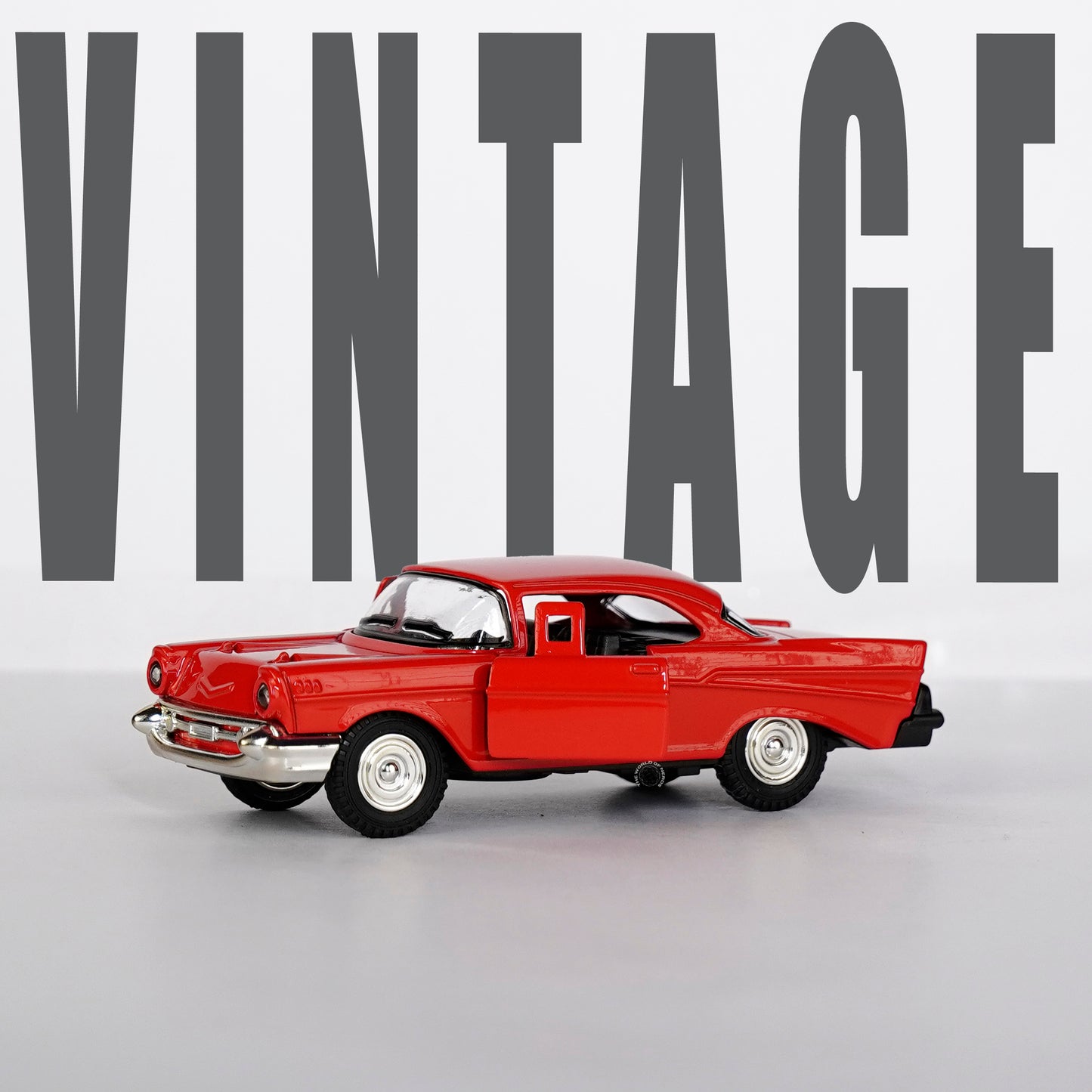 RED-CHEVROLET BEL AIR CAR SCALE - 1:32