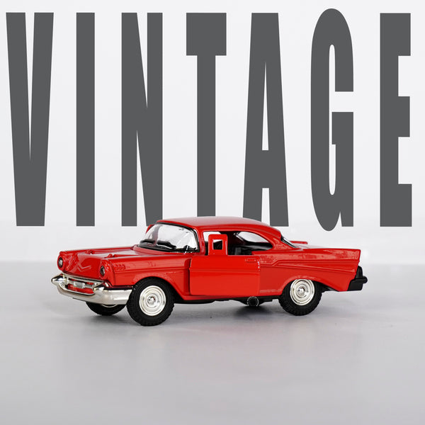 RED CHEVROLET BEL AIR CAR SCALE 1:32 - Collectible Model