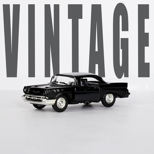 BLACK-CHEVROLET BEL AIR CAR SCALE - 1:32