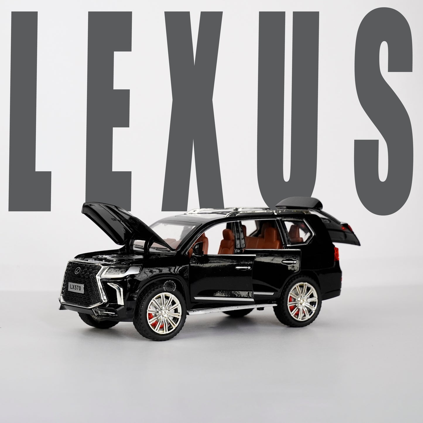 BLACK-LEXUS LX570 SCALE - 1:24 D2