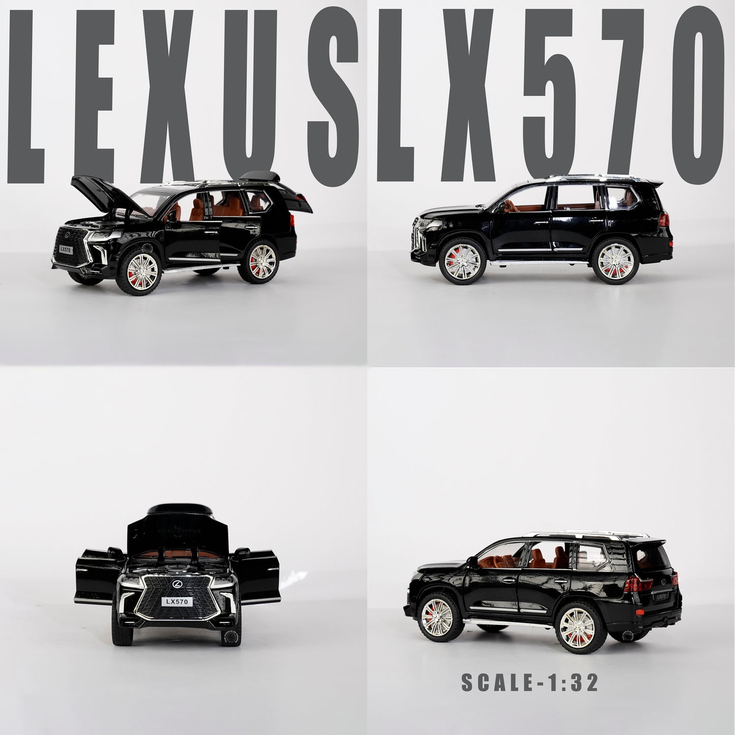 BLACK-LEXUS LX570 SCALE - 1:24 D2