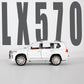 WHITE-LEXUS LX570 SCALE - 1:24 D2