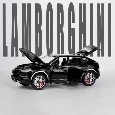 BLACK LAMBORGHINI URUS MODEL CAR - 1:24 Scale Diecast Collectible