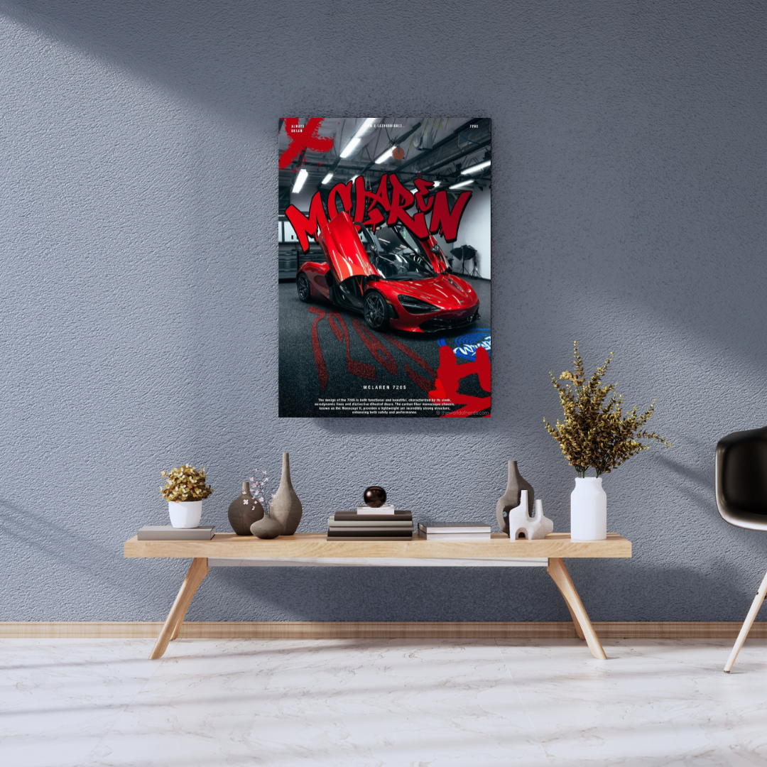 McLaren 720S A3+ HD Supercar Wall Poster - The World Of Nerds
