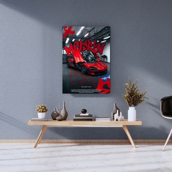 McLaren 720S A3+ HD Supercar Wall Poster