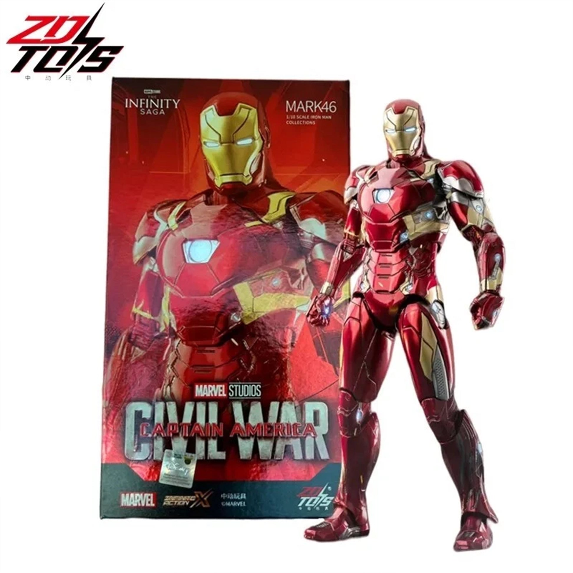 Iron Man Mark 46 – ZD Toys Premium Marvel Collectible Figure - The World Of Nerds