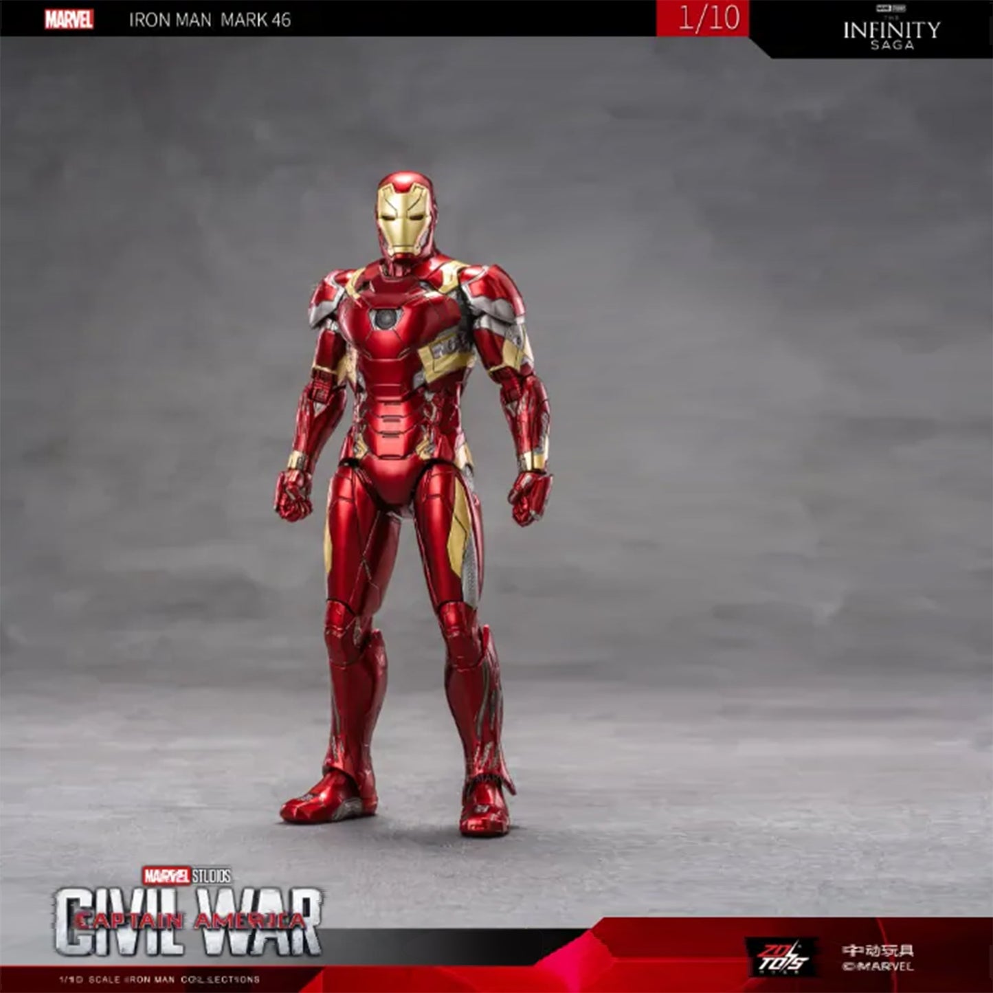 Iron Man Mark 46 – ZD Toys Premium Marvel Collectible Figure - The World Of Nerds