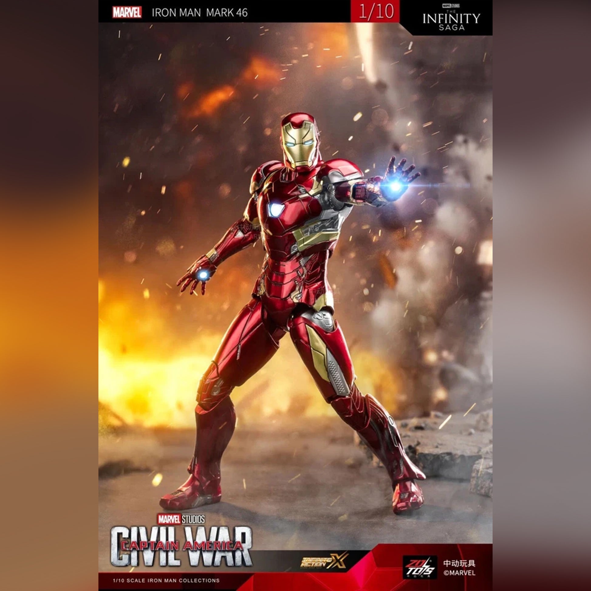 Iron Man Mark 46 – ZD Toys Premium Marvel Collectible Figure - The World Of Nerds