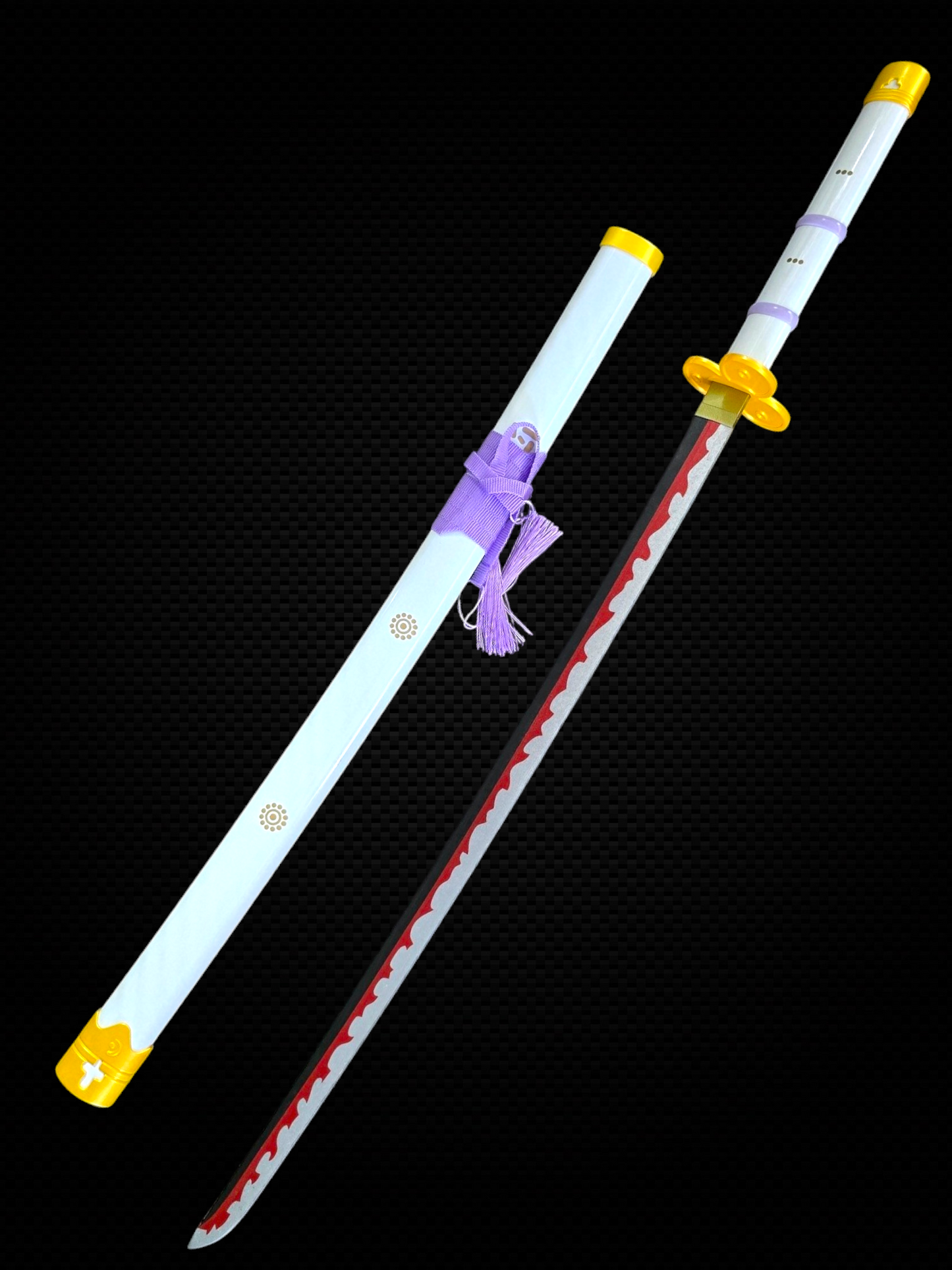 Kozuki Oden Wooden Katana - Authentic White Enma Samurai Sword