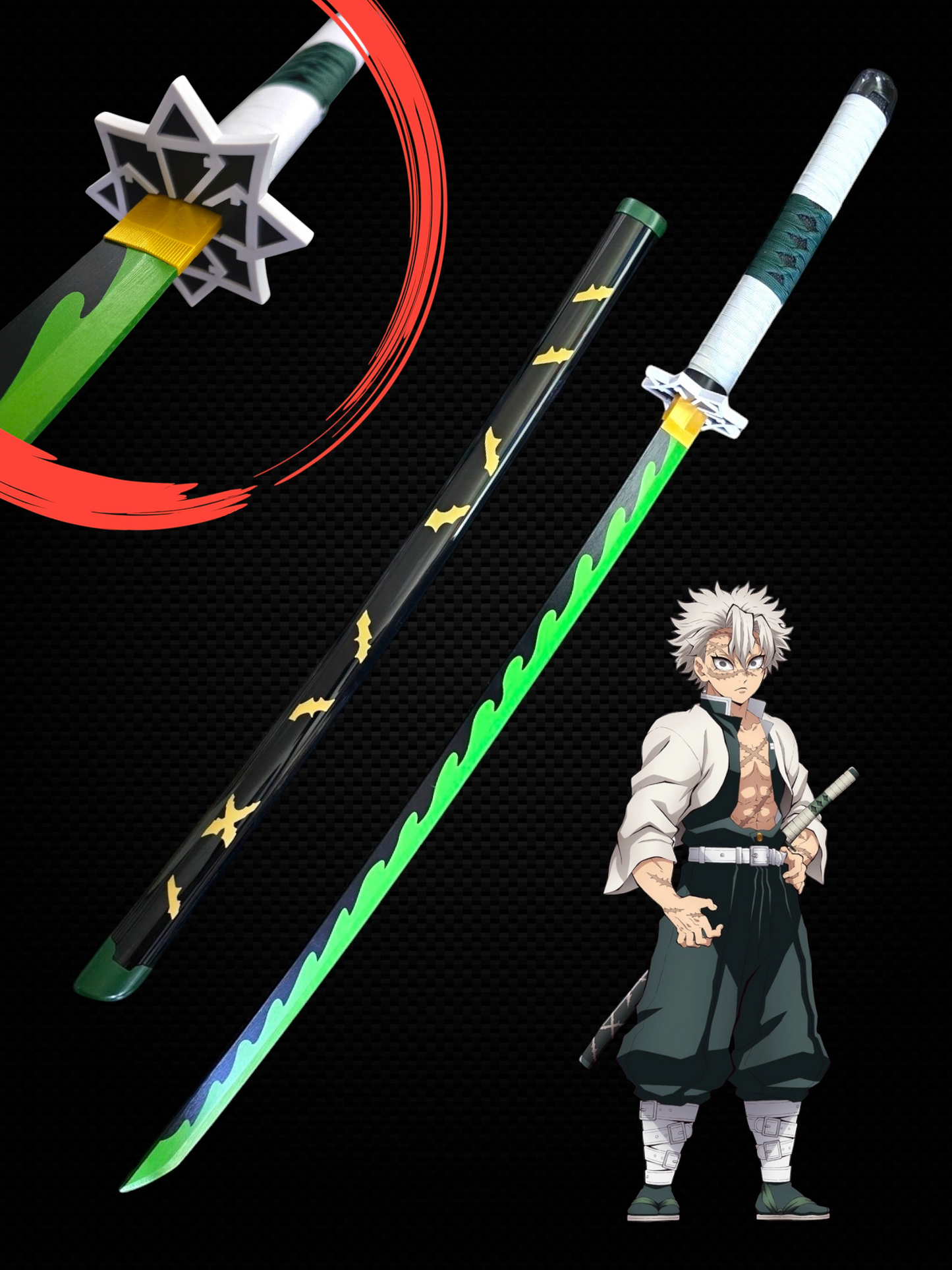 SANEMI WOODEN KATANA