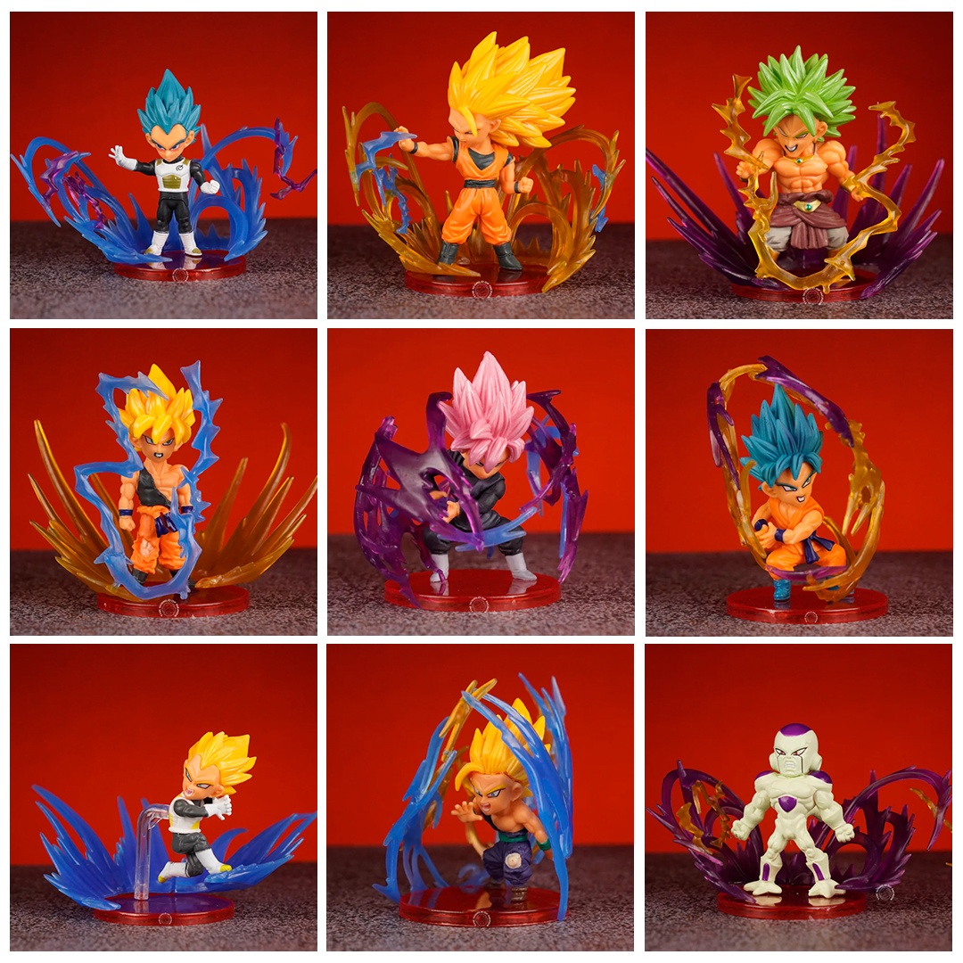 D2-Dragon Ball Z Saiyans Action Figures Set of 9