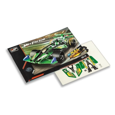 DECOOL Pullback Green Race Car Blocks - MEC Factor Bricks with 203+ PCS for Ultimate Fun - 2