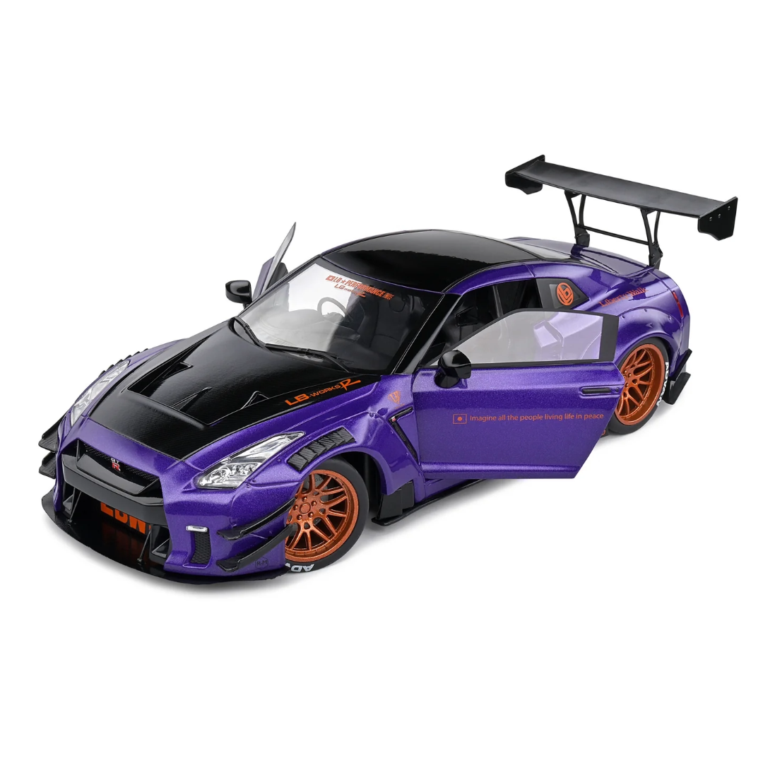 SOLIDO Nissan Skyline GT-R R35 Model-1:18 Diecast Replica with LBWK Kit ...