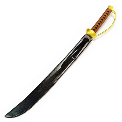 Gold Roger's Ace Katana - Premium Wooden Collectible with Leather Pouch for Avid Fans - 2