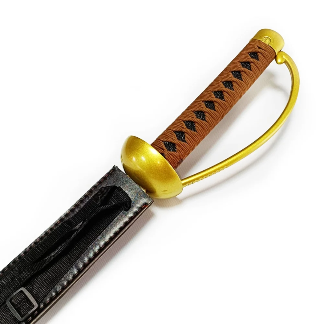 GOL D ROGER"S ACE-KATANA WITH LEATHER POUCH