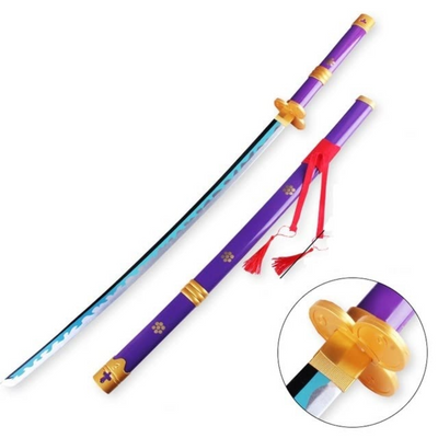Zoro Purple Enma Wooden Katana - Exquisite Collectible Replica