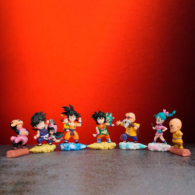 DRAGON BALL Z ON CLOUDS SET OF 7 ACTION FIGURE