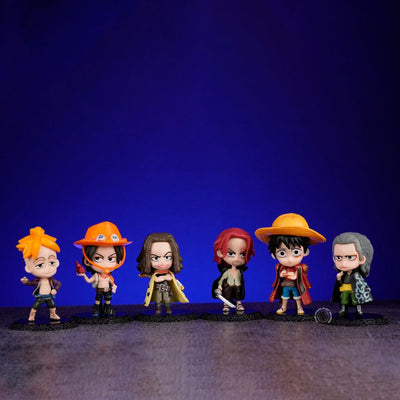 D2-ONE PIECE-SET OF 6 PCS ACTION FIGURE