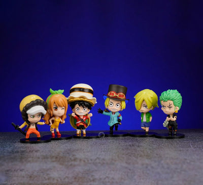 D1-ONE PIECE-SET OF 6 PCS ACTION FIGURE