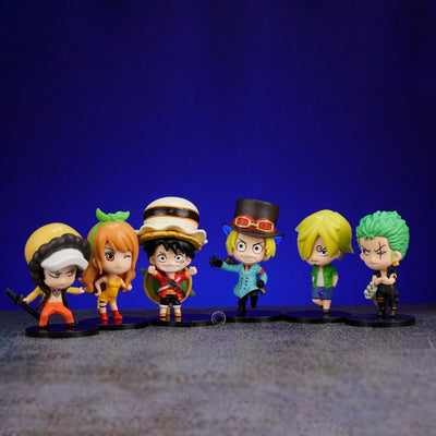 D1-ONE PIECE-SET OF 6 PCS ACTION FIGURE