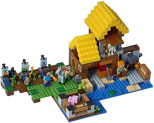 BRICK MY WORLD FARM COTTAGE MINECRAFT 549+ PCS BLOCKS - Ultimate Minecraft Farm Cottage Blocks for Creative Building