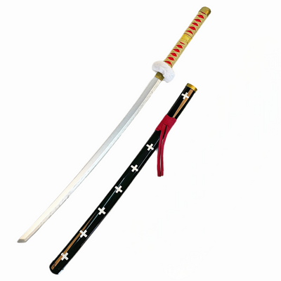 TRAFALGAR D WATER LAW WOODEN KATANA - Premium Collectible Sword