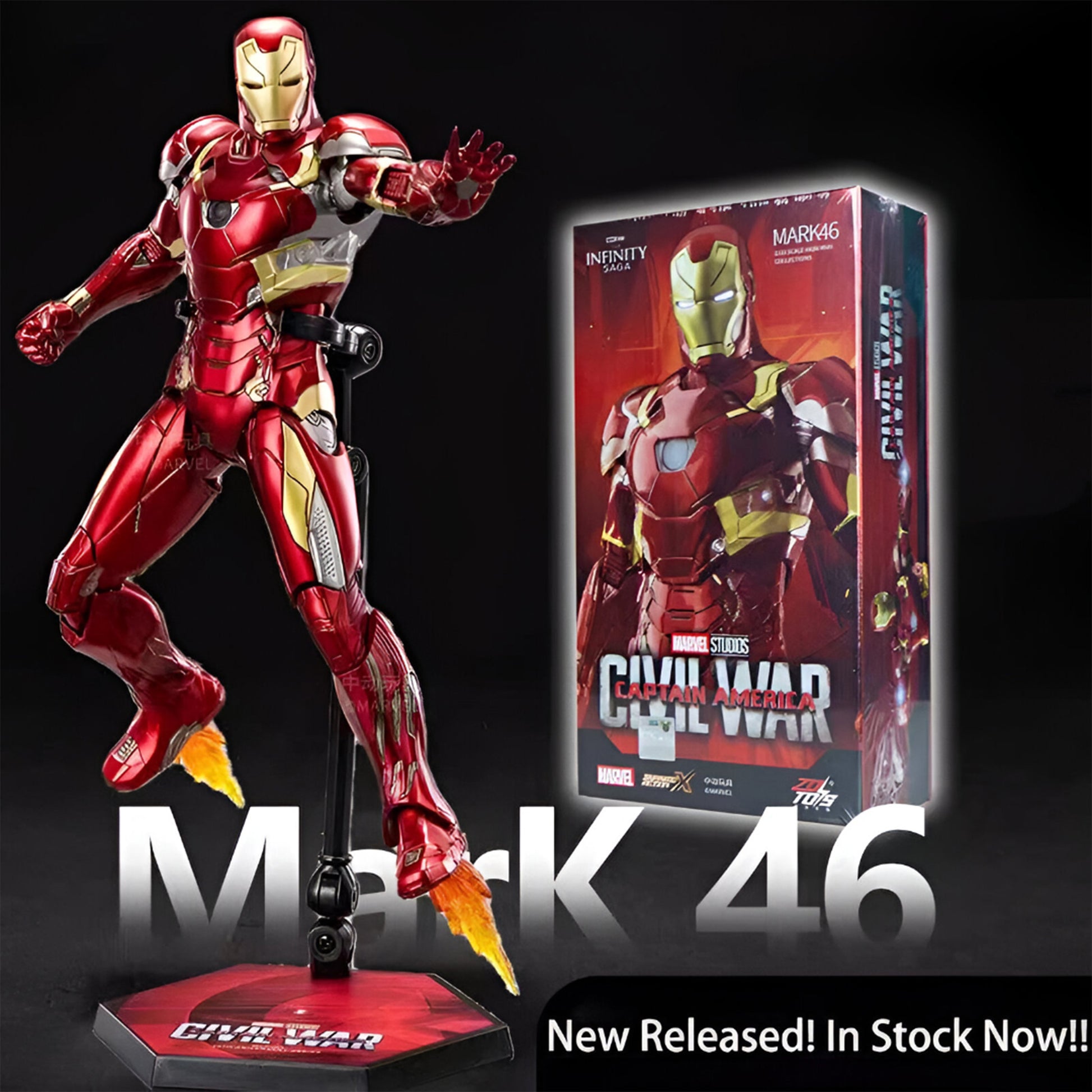 Iron Man Mark 46 – ZD Toys Premium Marvel Collectible Figure - The World Of Nerds