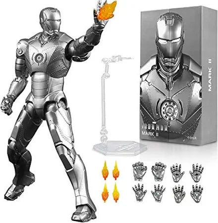 ZD Toys Chrome Iron Man Mark II Action Figure – Premium Metallic Collectible - The World Of Nerds